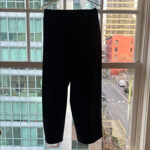 Black Wide Leg Cropped Pants